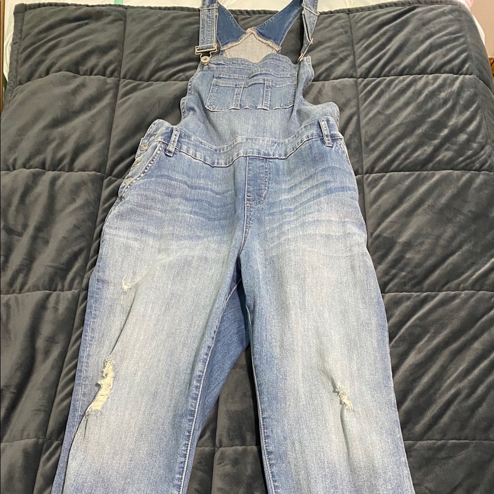 Torrid cropped overalls